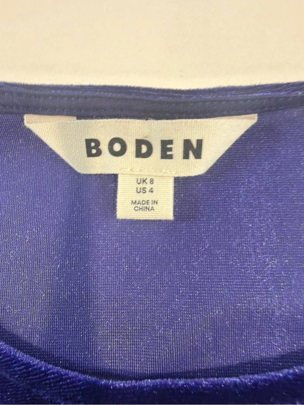 Boden womens velvet short-sleeve top size 4 Puff Short Sleeve Holiday Party
